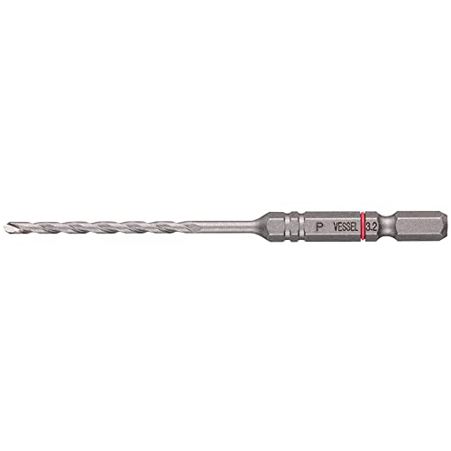 ベッセル　磁器タイル用ドリル　ＡＰＤ　ドリル径：３．２ｍｍ　有効長：４５ｍｍ