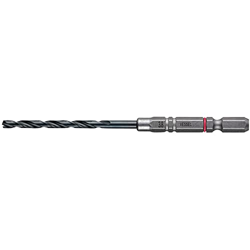 ベッセル　クッションドリル（鉄工用）３本組　Φ３．８　全長１０８ｍｍ