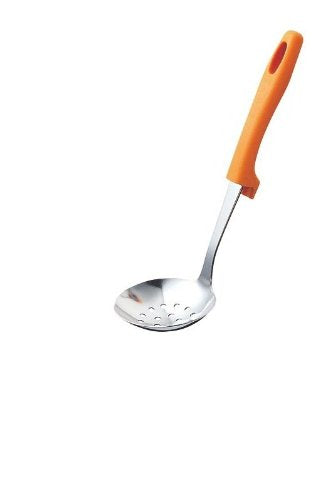 抗菌耐熱ﾌｯｸ付穴明豆お玉　ｵﾚﾝｼﾞ