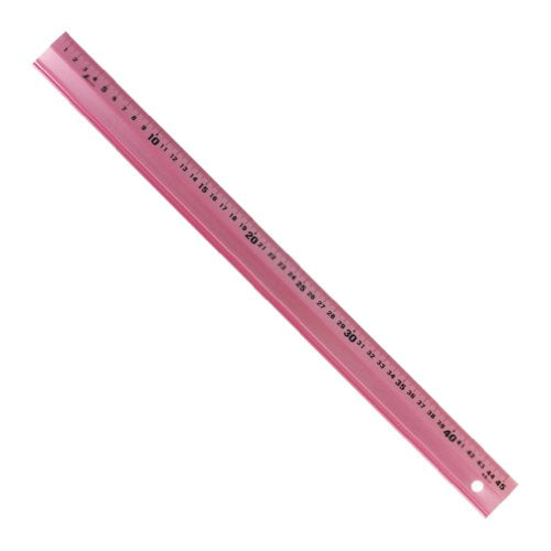 アルミ直尺　アル助　　　　　　　　４５㎝　ペールピンク