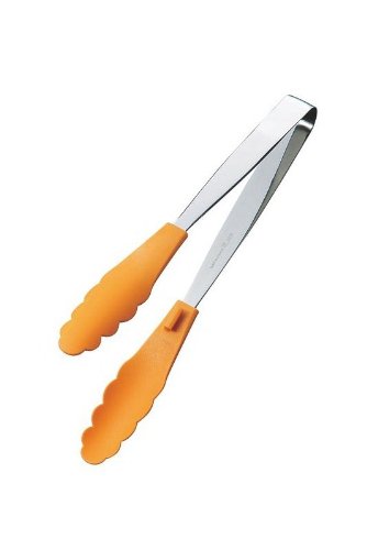 抗菌耐熱カラーストッパー付マルチトング　ｵﾚﾝｼﾞ270