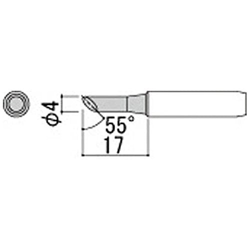 白光　こて先　４Ｃ型　面のみ　５５゜