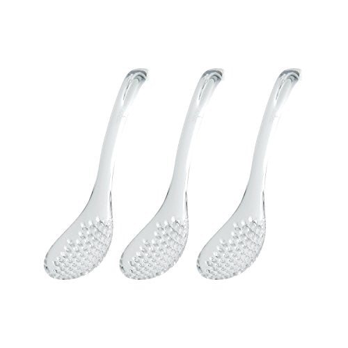 しずくレンゲ 穴あき 3本セット　クリア