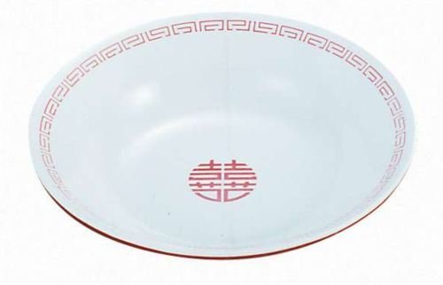 CA-19新形冷麺皿　白／赤