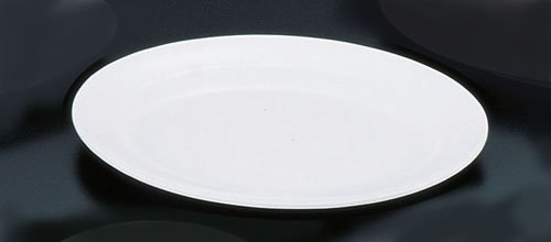 №38AW小判皿（リム型）１０吋　（白）