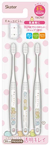 クリア歯ブラシ３本セット すみっコぐらし