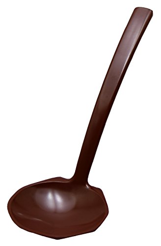 C-70【4976391003158】メラミンお玉（田舎杓子）　（茶）