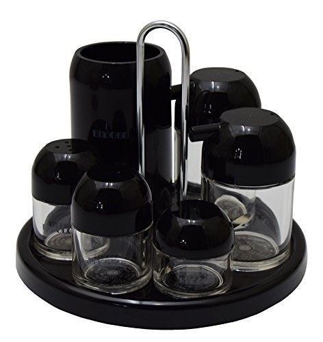 K-5108Bきのこ７ｐｃｓ．セット黒