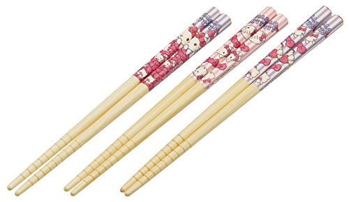 スケーター 308789ＡＮＴ２Ｔ竹箸１６．５ｃｍ（３Ｐ） ＫＴヌイグルミパニッ
