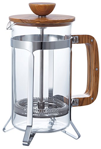 00215774HARIO カフェプレス オリーブウッド600ml