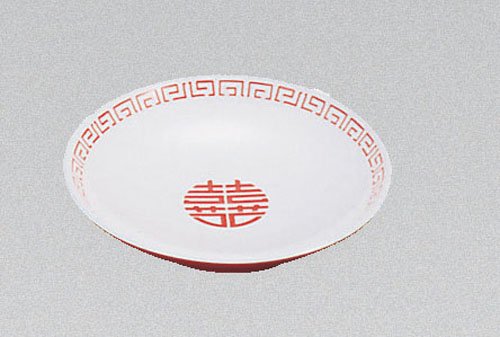 CA-42中華取皿　白／赤