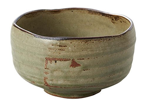 カネ仁灰釉抹茶碗