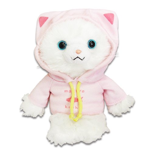 【おさかにゃ日和】 ぬいぐるみ 猫 しろにゃん