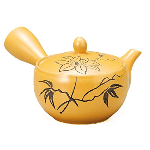 黄泥花彫急須