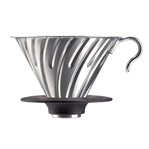 00216356ハリオ V60 メタルドリッパー シルバー