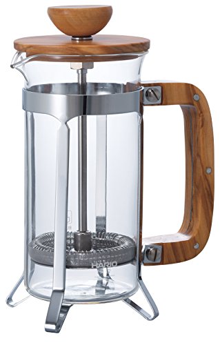 00215773HARIO カフェプレス オリーブウッド300ml