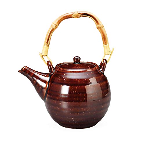 小里飴釉たっぷりほうじ茶土瓶