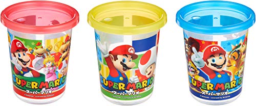 スケーター 394003ＳＩＨ３ＳＴストロー付タンブラー３個 スーパーマリオ