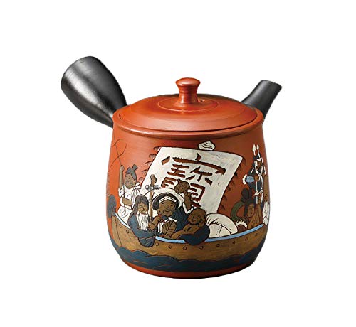 石龍窯変京型宝船急須