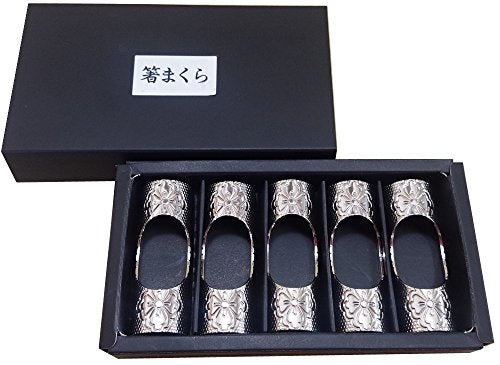 箸まくら　ニッケルシルバー5Pセット