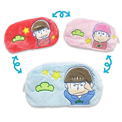 ひっくり返り松 3面リバーシブルポーチ 3面ﾘﾊﾞｰｼﾌﾞﾙﾎﾟｰﾁ（カラ松/おそ松/トド松）