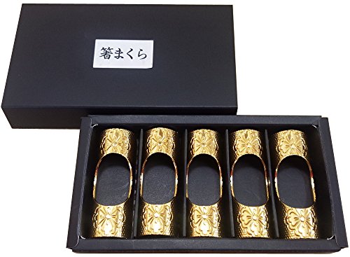 箸まくら　ゴールド5Pセット