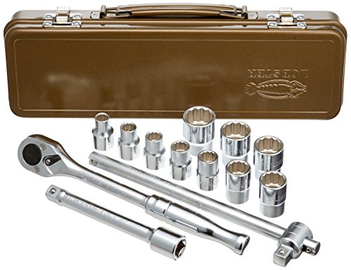 1210A 1065　エビ　ソケットレンチセット　差込角１２．７ｍｍ　１２角